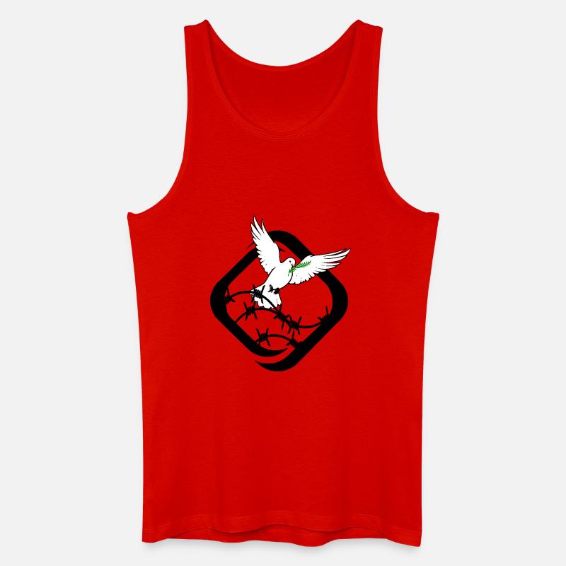 Tauben - Männer Bio Tank Top - Rot