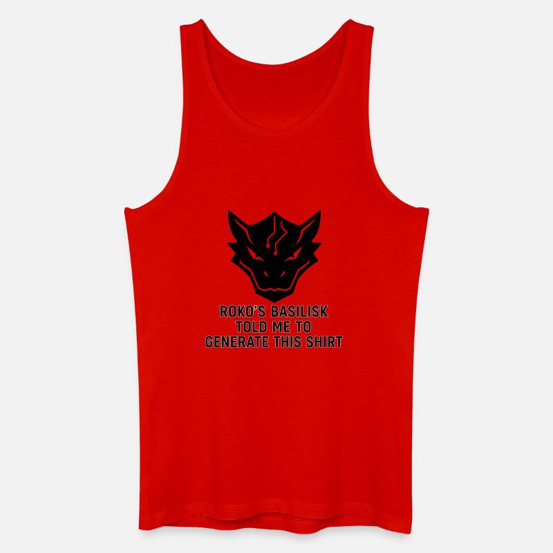 Generated by the Basilisk - Männer Bio Tank Top - Rot