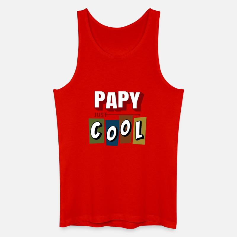 Cooler Opa - Männer Bio Tank Top - Rot