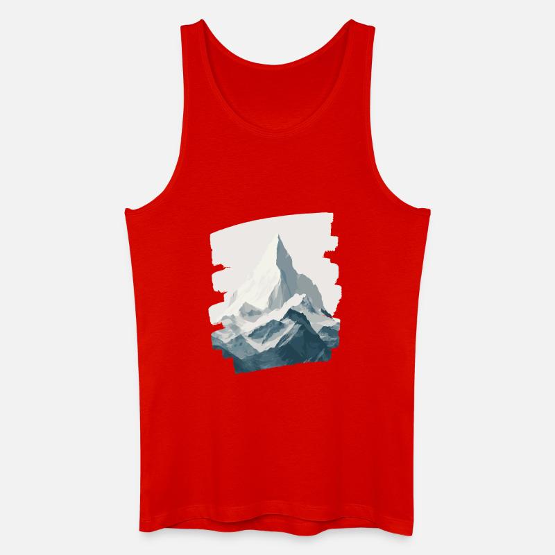 Berge Klettern Kletterer Wandern - Männer Bio Tank Top - Rot