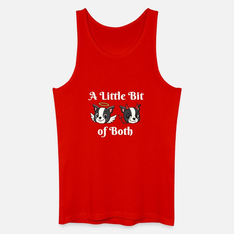 Ein bisschen von beidem - Männer Bio Tank Top - Rot