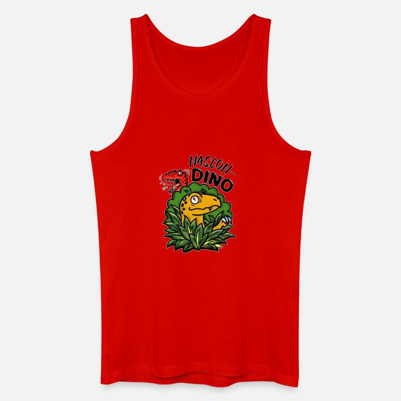 Versteckspiel - Männer Bio Tank Top - Rot