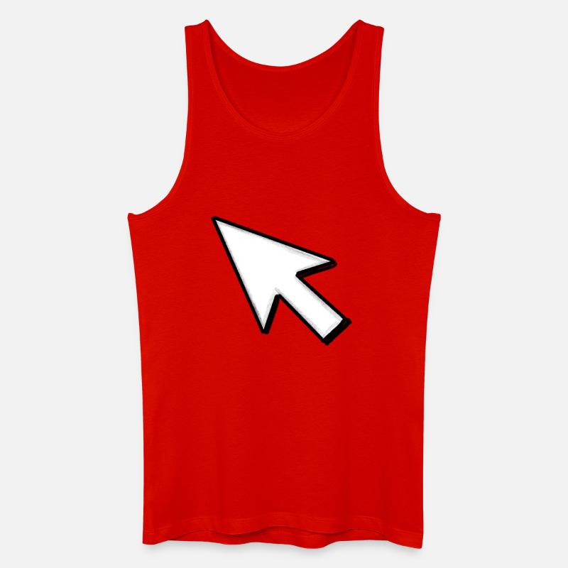 Cursor: Click mich! - Männer Bio Tank Top - Rot