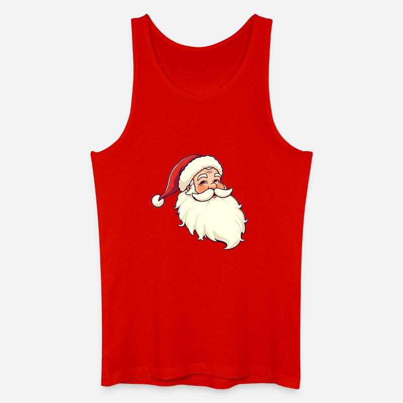 Weihnachtsmann - Männer Bio Tank Top - Rot