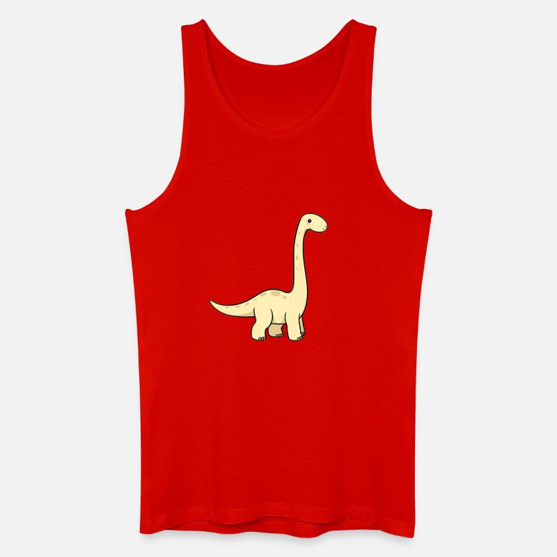 Brachiosaurus Dinosaurier - Männer Bio Tank Top - Rot