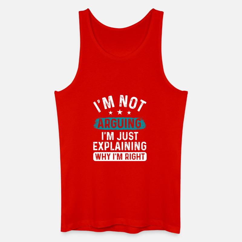 I understand, I'm just explaining - Men’s Organic Tank Top - red