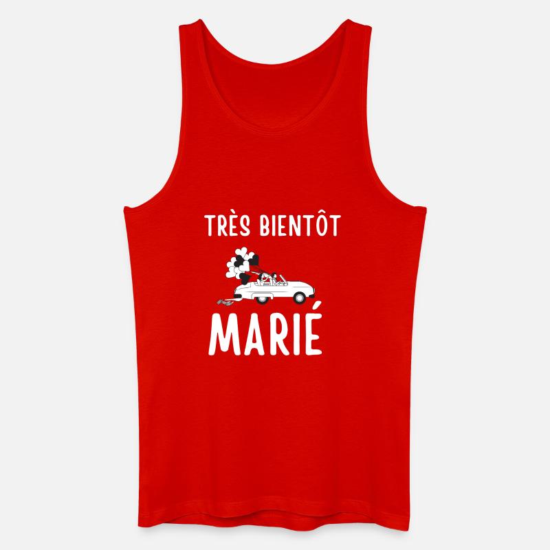 Bald heiraten - Männer Bio Tank Top - Rot