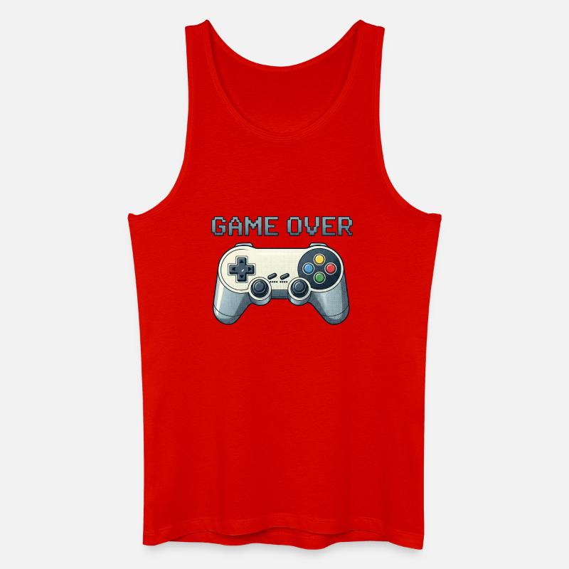 Game over - Männer Bio Tank Top - Rot