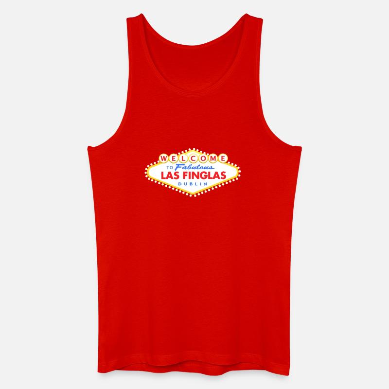 Las Finglas - Männer Bio Tank Top - Rot