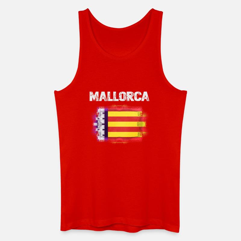 Mallorca - Männer Bio Tank Top - Rot