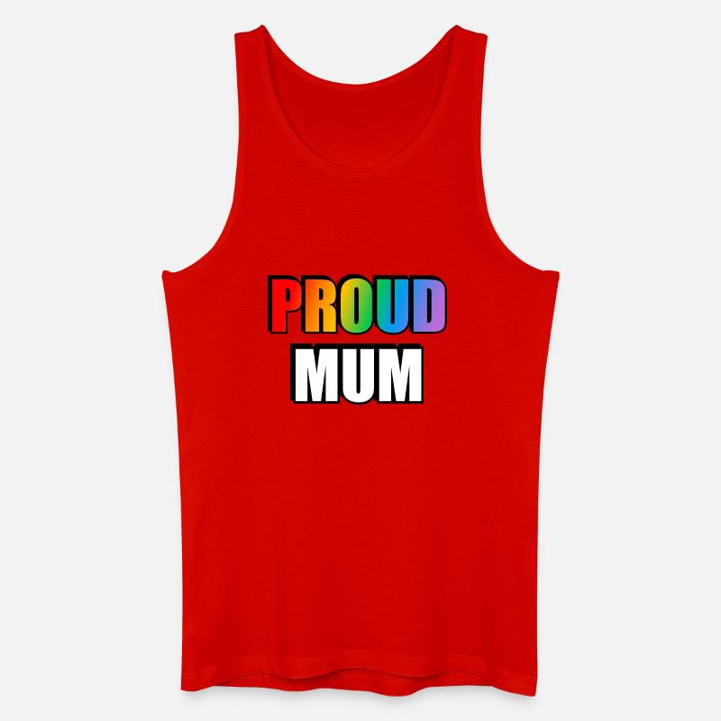 Regenbogen Stolz Mutter Schwul Verbündeter - Männer Bio Tank Top - Rot