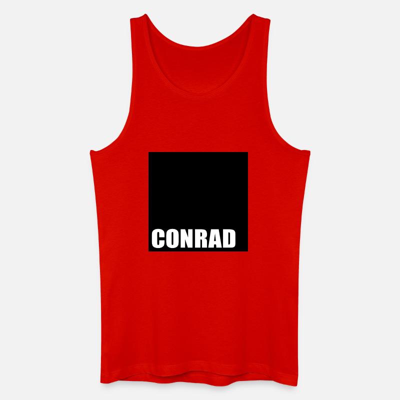 JUNGE VORNAME CONRAD - Männer Bio Tank Top - Rot