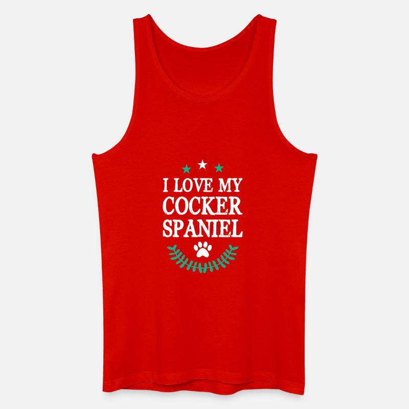 COCKER_SPANIEL - Männer Bio Tank Top - Rot