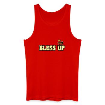 Dub Reggae Bless Up - Männer Bio Tank Top - Rot - Vorne