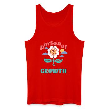 Personal Growth Daisy - Men’s Organic Tank Top - red - Front