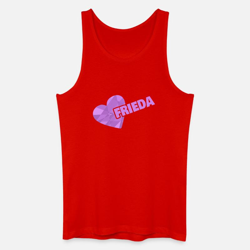 Frieda als Krone - Männer Bio Tank Top - Rot