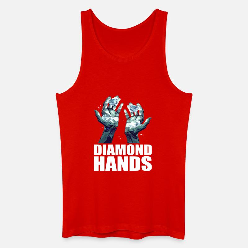 Diamond Hands Trading - Männer Bio Tank Top - Rot