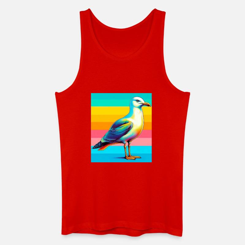 Möwe - Männer Bio Tank Top - Rot