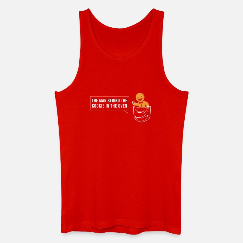 Werdender Papa werdende Väter - Männer Bio Tank Top - Rot