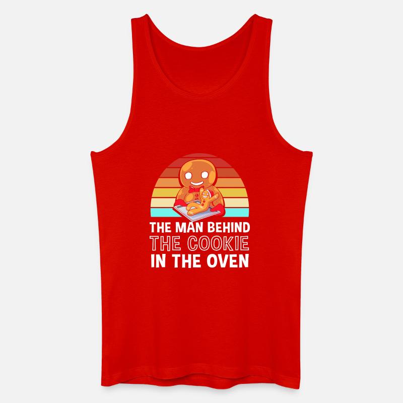 Werdender Papa werdende Väter - Männer Bio Tank Top - Rot