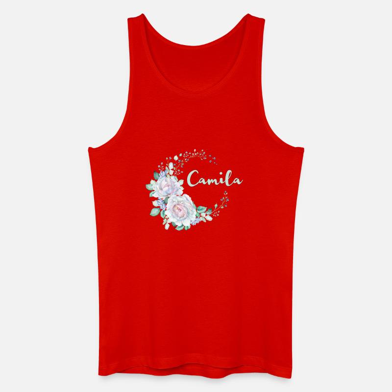 Für Camila - Männer Bio Tank Top - Rot