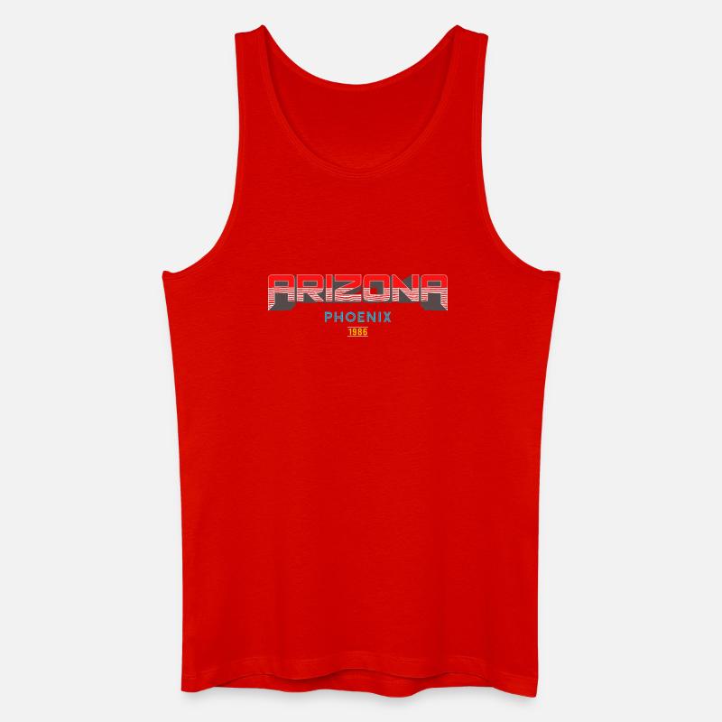 Arizona Phoenix 1986 Grafikdesign - Männer Bio Tank Top - Rot