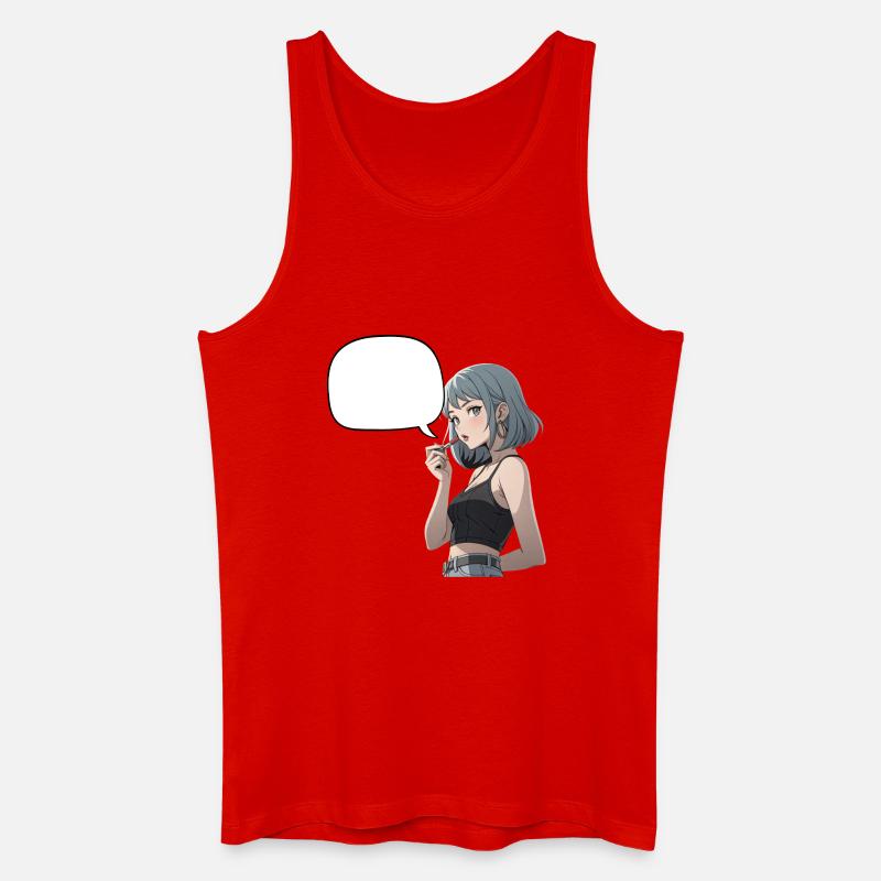 Sprechblasen Noirheldin CropTop - Männer Bio Tank Top - Rot