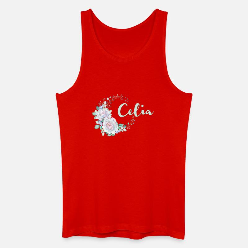 Für Celia - Männer Bio Tank Top - Rot