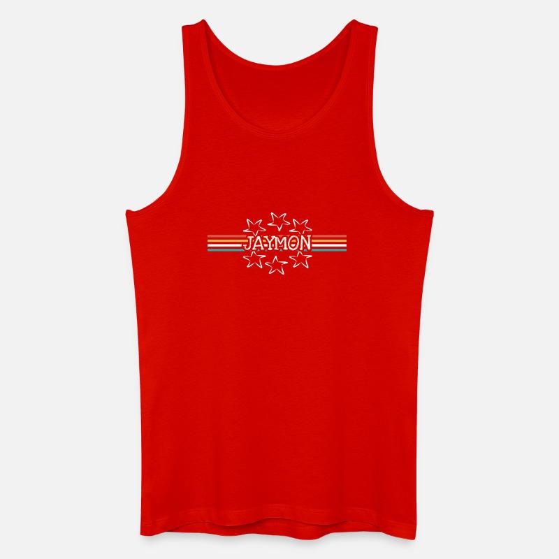 Jaymon - Männer Bio Tank Top - Rot