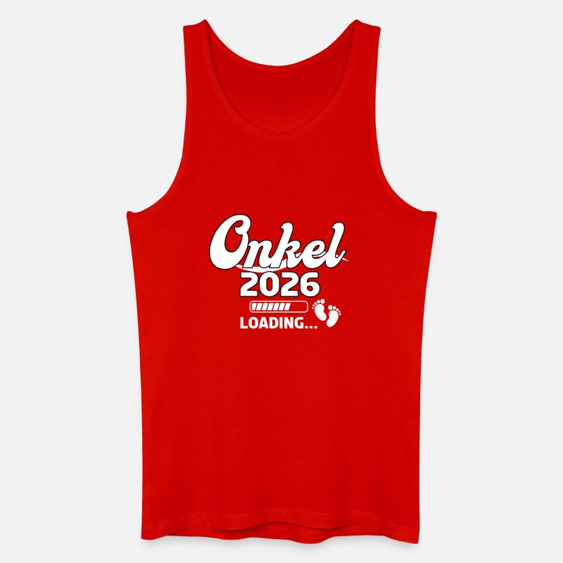 Uncle 2026 Loading Design - Men’s Organic Tank Top - red