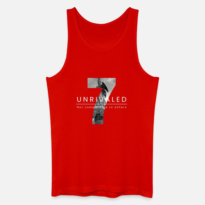 Unvergleichliche Heldenfigur Design - Männer Bio Tank Top - Rot