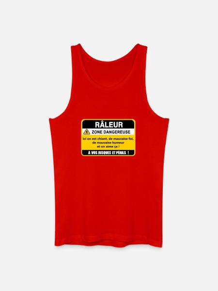 Complaining Danger Zone - Men’s Organic Tank Top - red