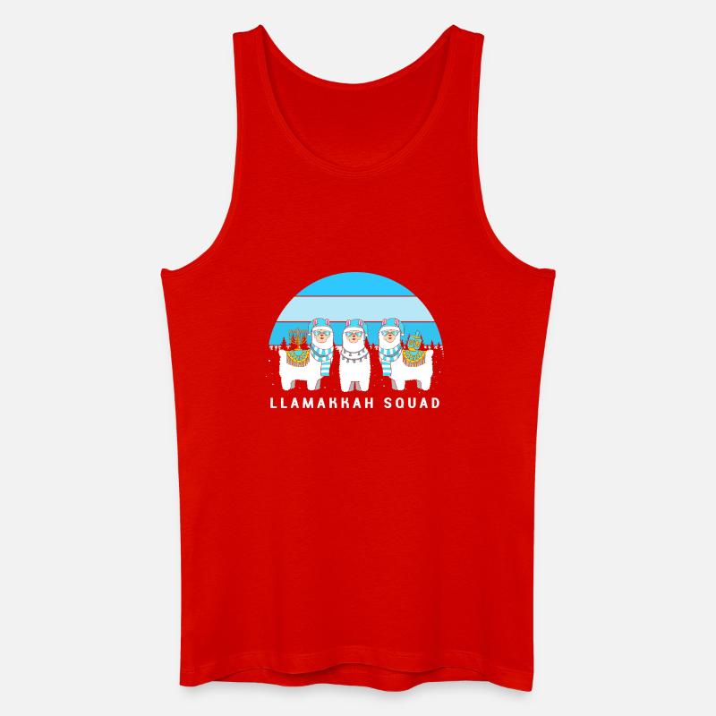 Hanoukka Hanoukka Hanoucca - Débardeur bio Homme - rouge