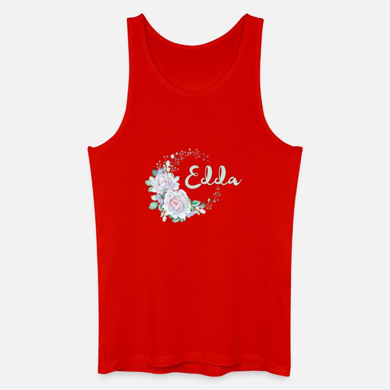 Für Edda - Männer Bio Tank Top - Rot