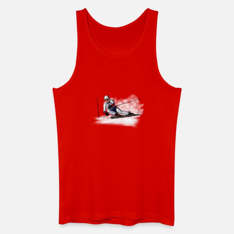 Abfahrt - Männer Bio Tank Top - Rot