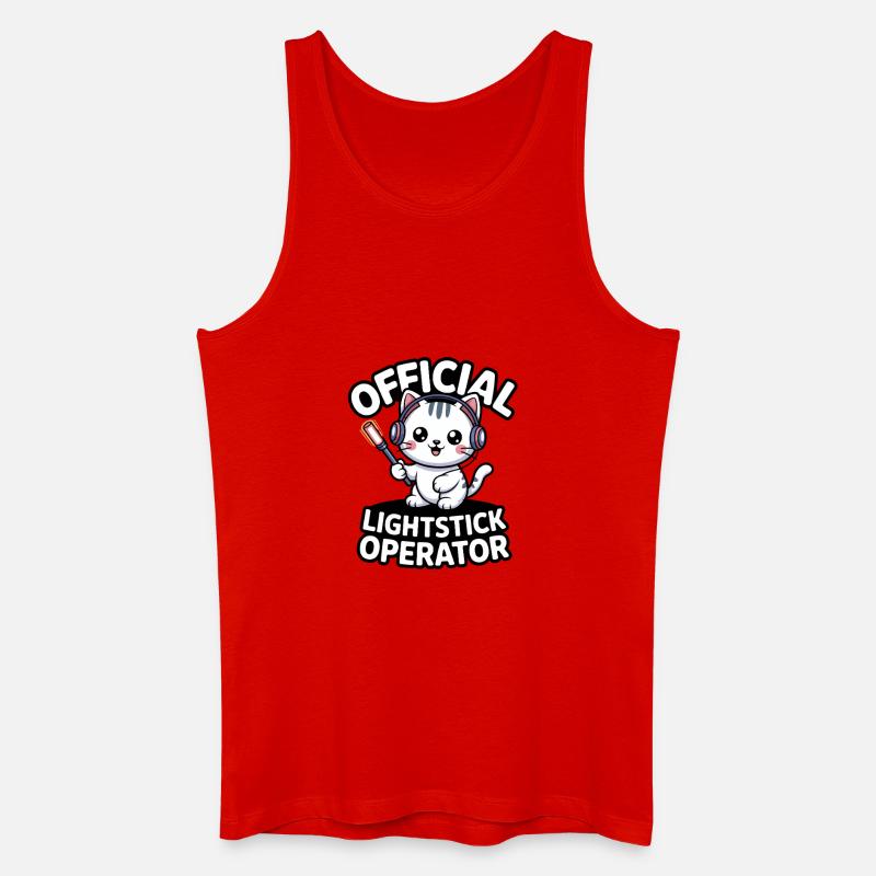 K-Pop Fan Lightstick Korea - Männer Bio Tank Top - Rot