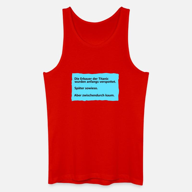 Titanic - Männer Bio Tank Top - Rot