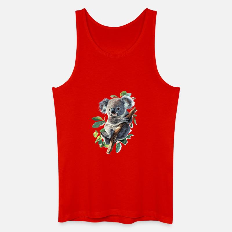 Koala - Männer Bio Tank Top - Rot