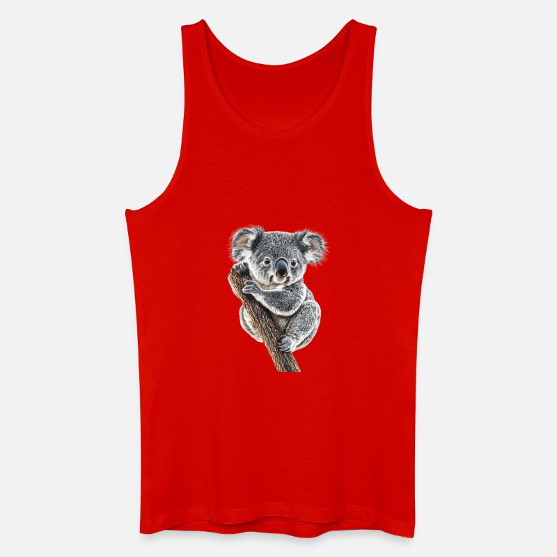 Koala - Männer Bio Tank Top - Rot