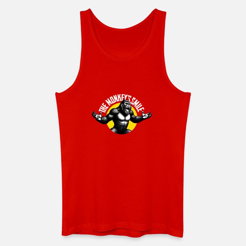 Gorilla - Männer Bio Tank Top - Rot