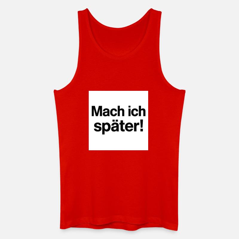 I'll make a statement later - Men’s Organic Tank Top - red