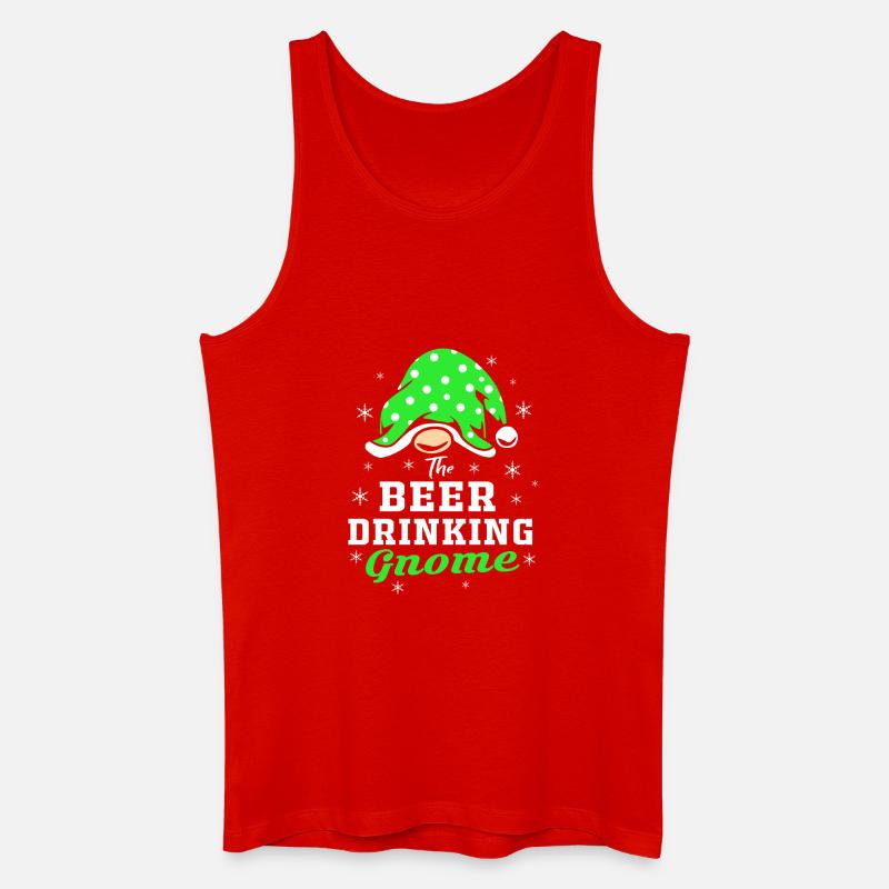 Gnom Bier - Männer Bio Tank Top - Rot