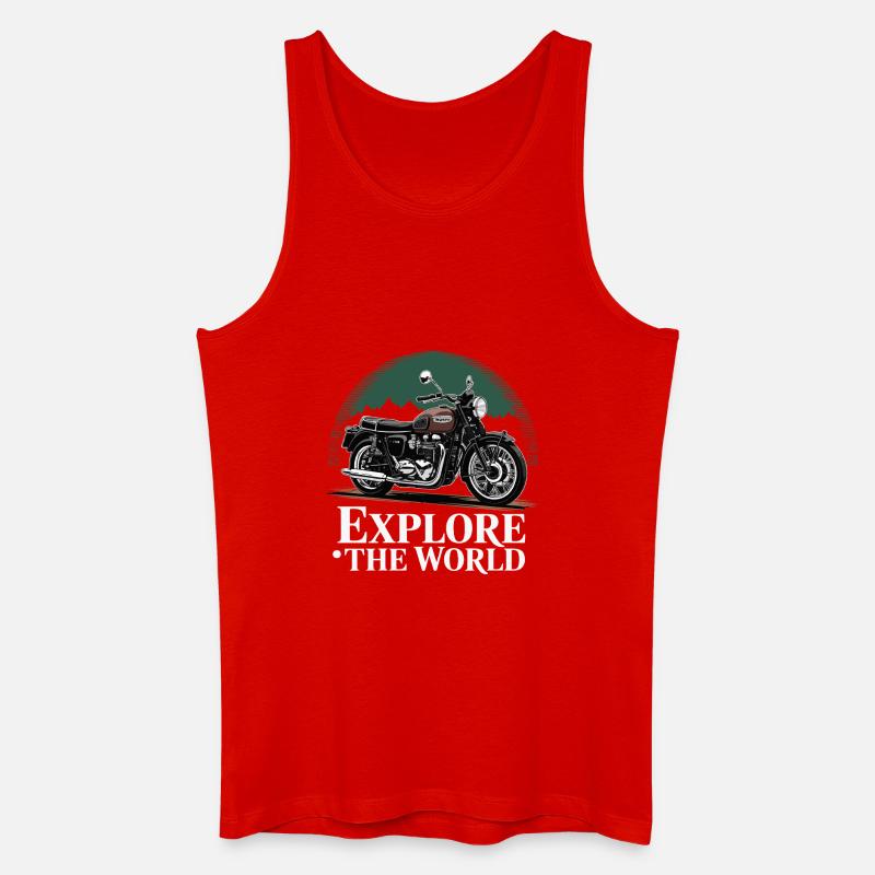 Abenteuerfahrt - Männer Bio Tank Top - Rot