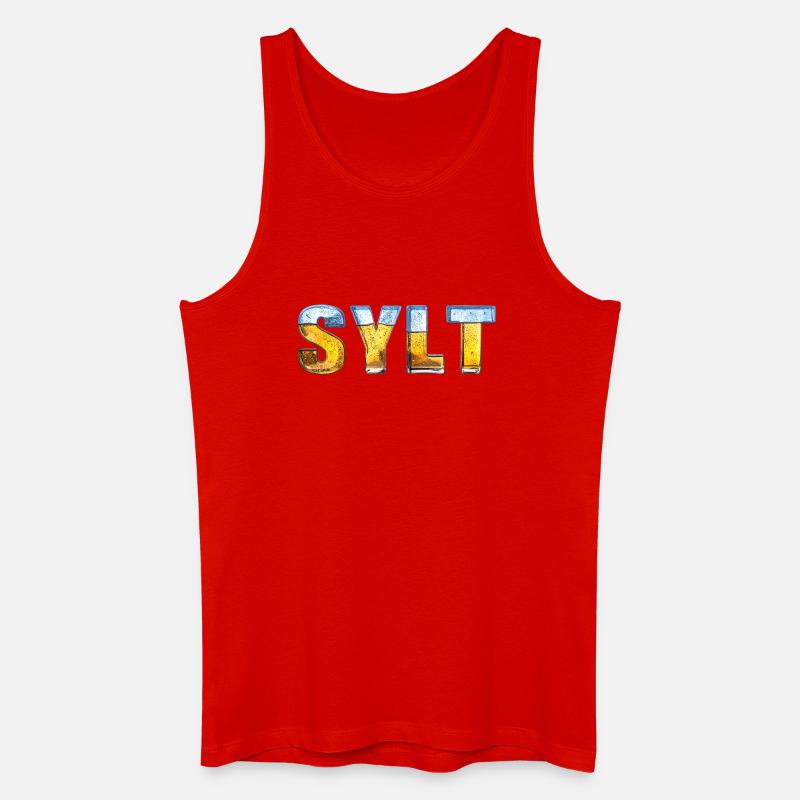 Sylt & Eis - Männer Bio Tank Top - Rot