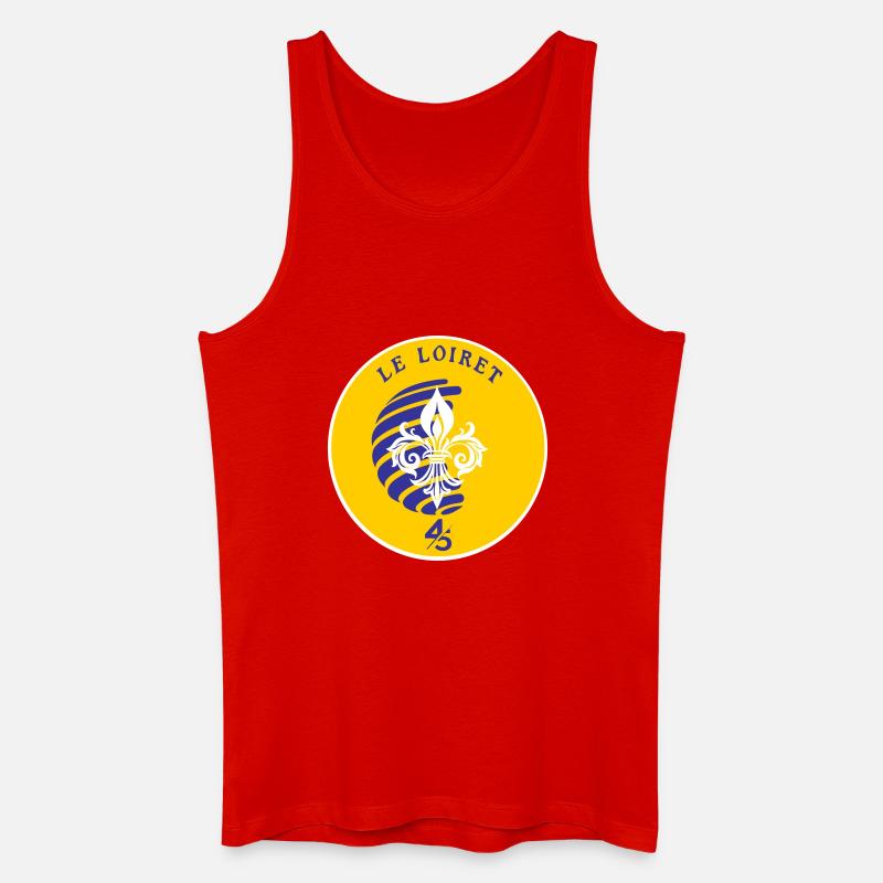 Fleur de Lys Loiret 45 - Männer Bio Tank Top - Rot