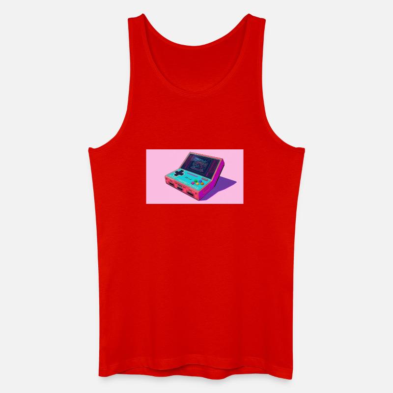 Frische Konsole - Männer Bio Tank Top - Rot