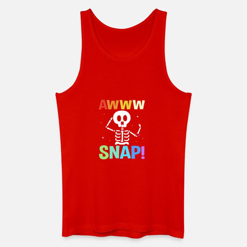 Knochenbruch Halloween Skelett Knochen Armbruch - Männer Bio Tank Top - Rot