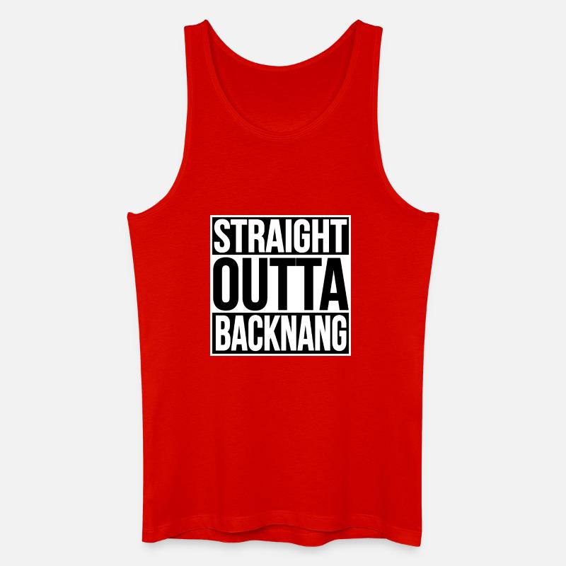 STRAIGHT OUTTA BACKNANG - Männer Bio Tank Top - Rot