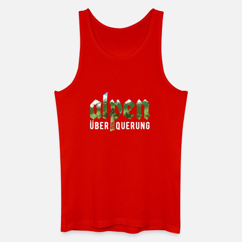 Alpen Überquerung 2026 - Wandern - Männer Bio Tank Top - Rot