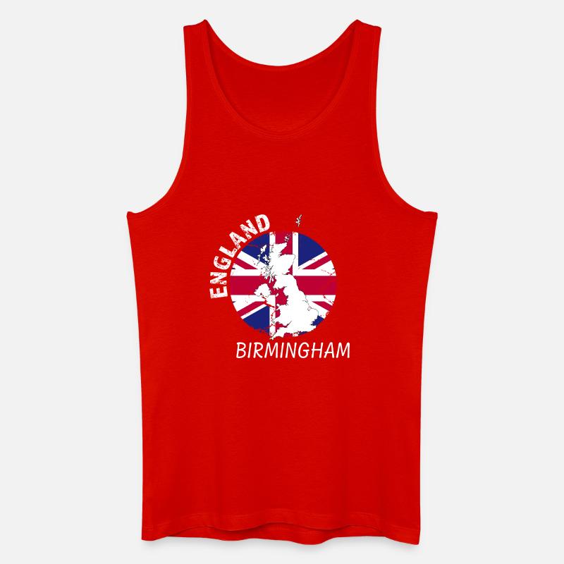 Birmingham - Männer Bio Tank Top - Rot